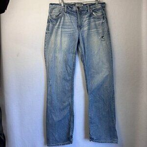 BKE Jeans Men’s 36XL 36x35 Tyler Straight Buckle Denim Distressed Western Cowboy